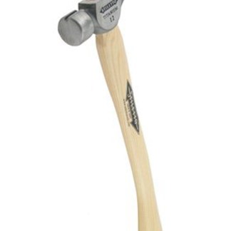 12 oz Titanium Smooth Face Hammer with 18 in. Curved Hickory Handle